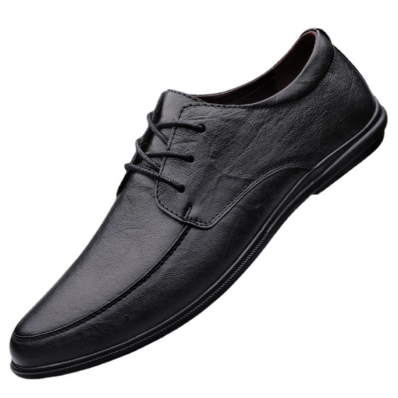 Mens Casual Leather Shoes With Soft Soles