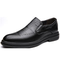 Mens Casual British-style Pointed Leather Shoes