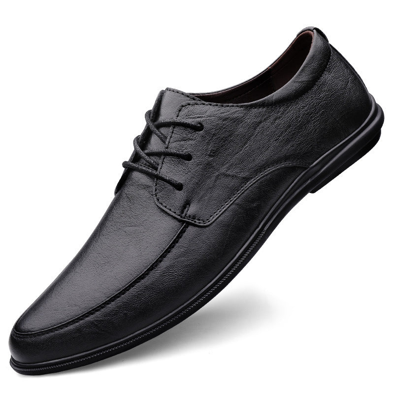 Mens Casual Leather Shoes With Soft Soles