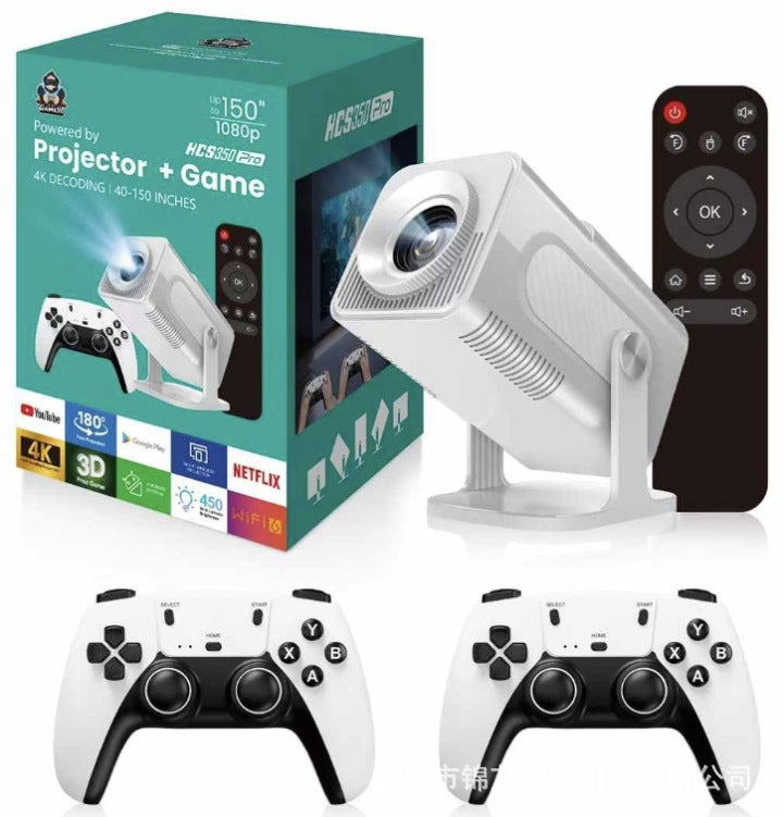 HCS350PRO Projection Game Machine 1080p 2-in-1 HD Video 4K Projector