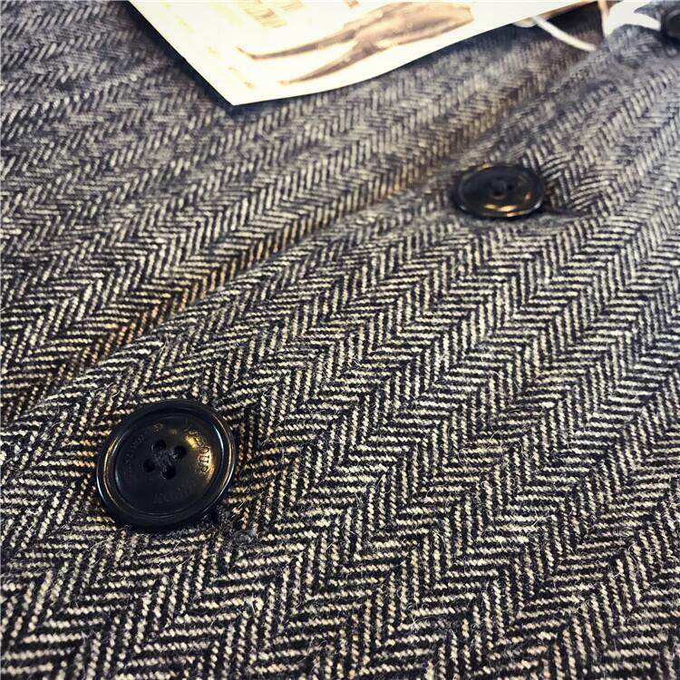 Autumn Winter Woolen American-style Retro Slim-fit Hunting Suit Casual Blazer