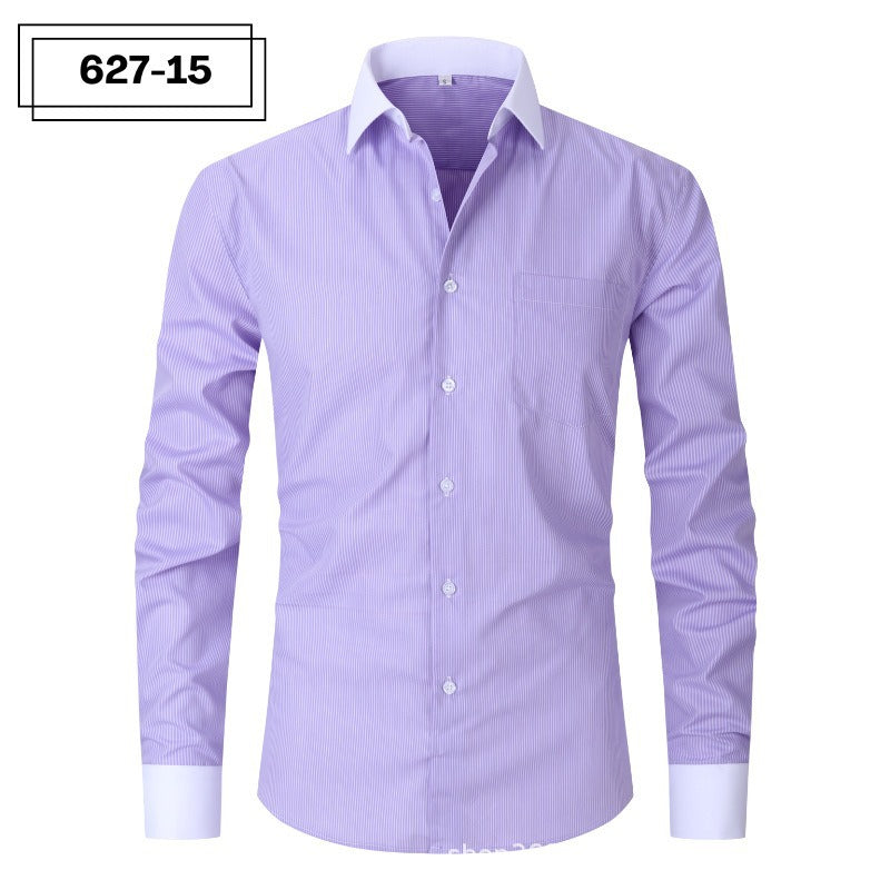 Mens Striped Shirt Summer Fashionable Plus Size