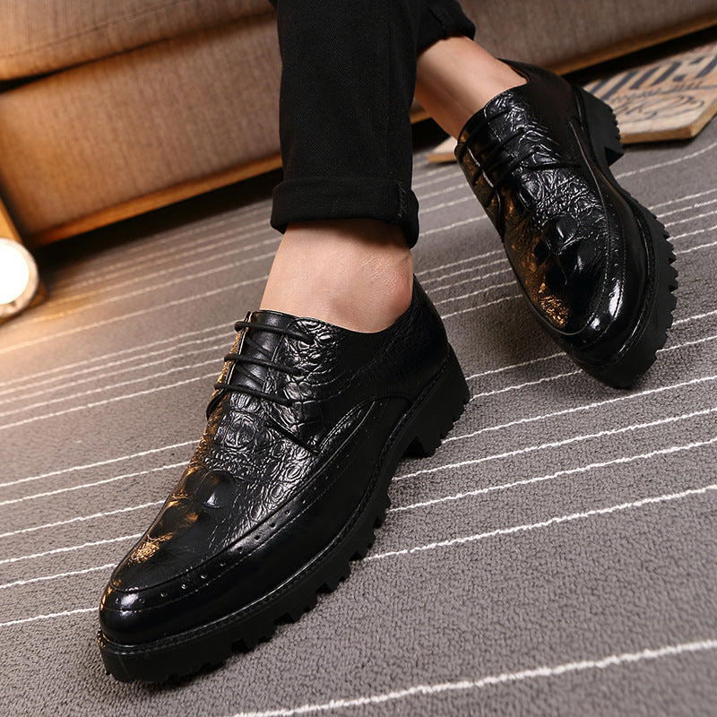 Trendy Mens Casual Height-increasing Shoes British Style