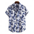 Plus Size Men's Fashion Digital Printing Short Sleeves
