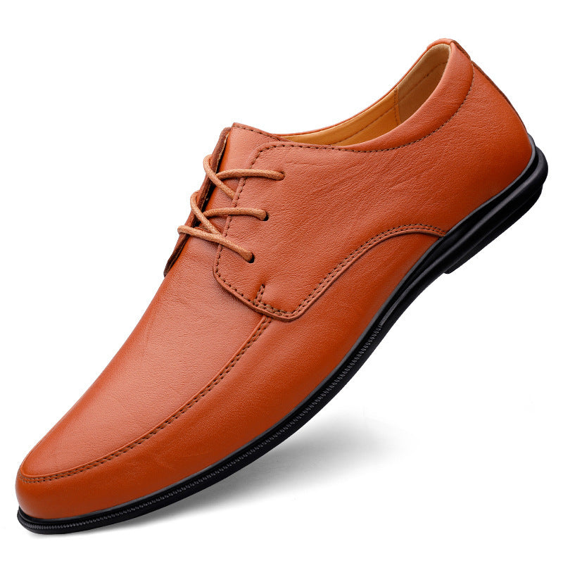 Mens Casual Leather Shoes With Soft Soles