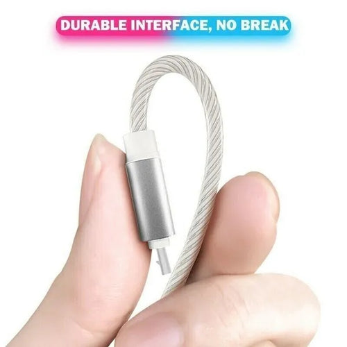 3 In 1 LED Fast Charging Cable Adapter For  Micro USB Type C Charger Cord