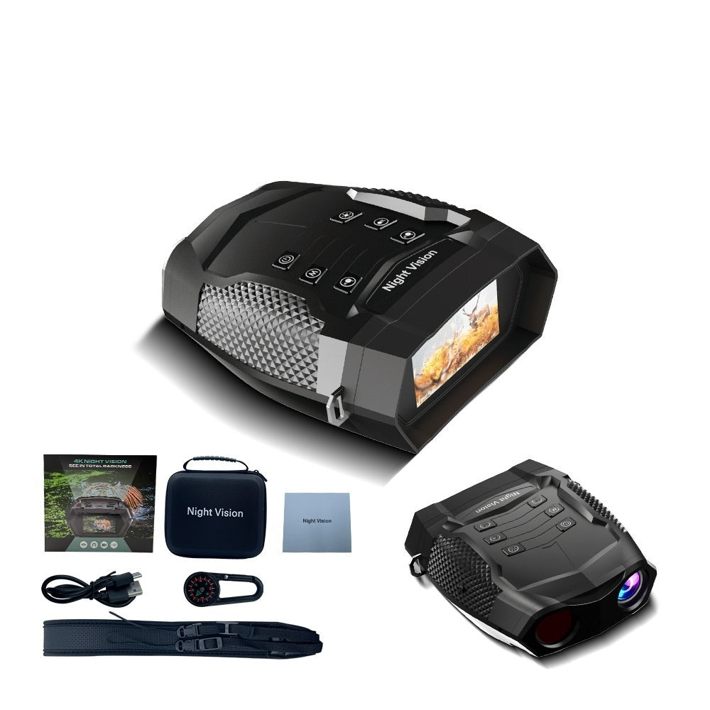 4K Low Light Full Color Outdoor Night Vision Camera Video Handheld HD Digital Infrared Double Tube Night Vision Instrument