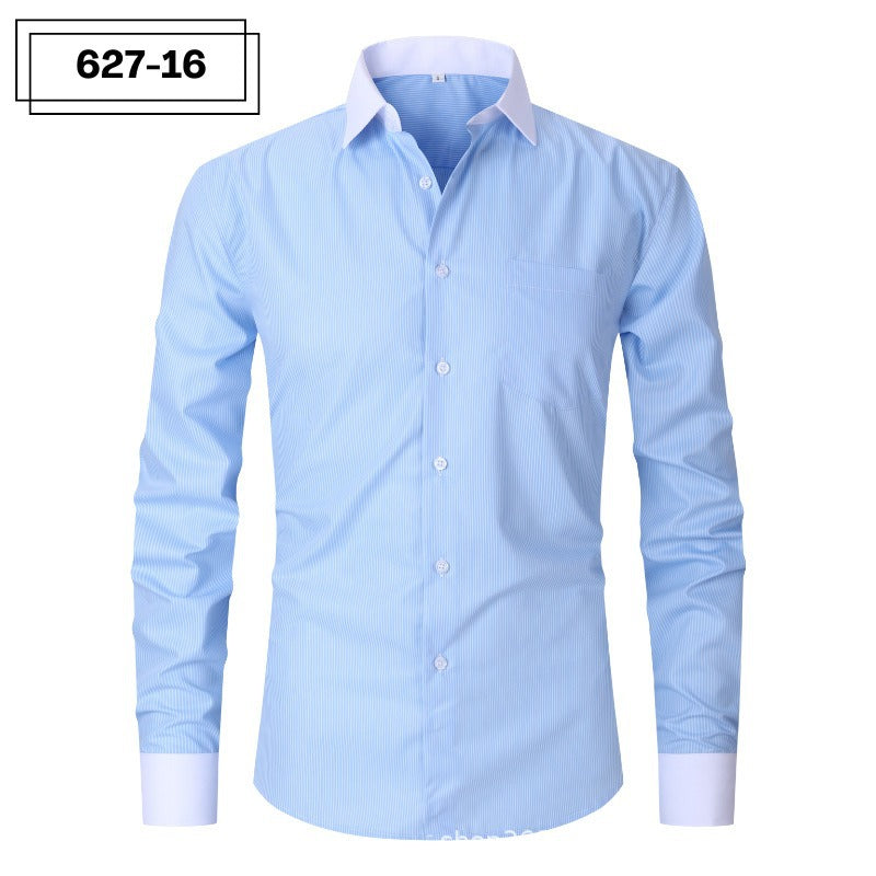Mens Striped Shirt Summer Fashionable Plus Size