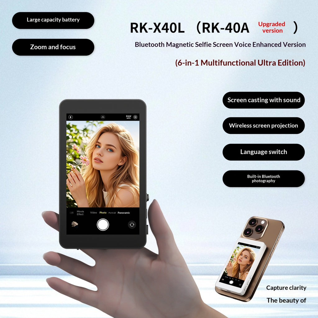 Mobile Phone Selfie Same-screen Magnetic Suction Display
