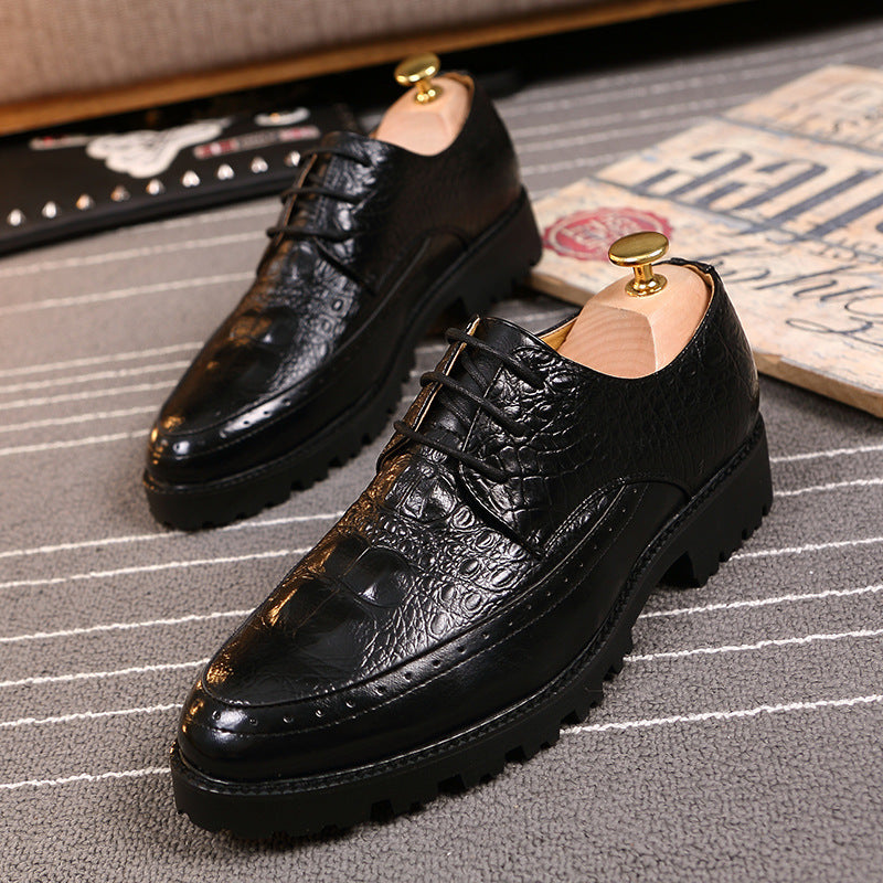 Trendy Mens Casual Height-increasing Shoes British Style