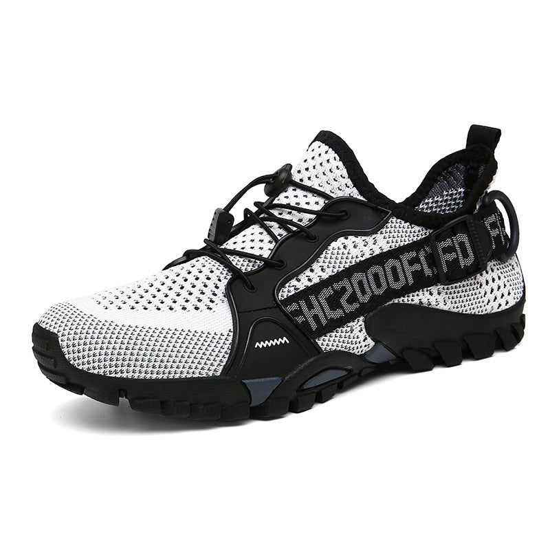 Mens Outdoor Flyknit Casual Hiking Shoes