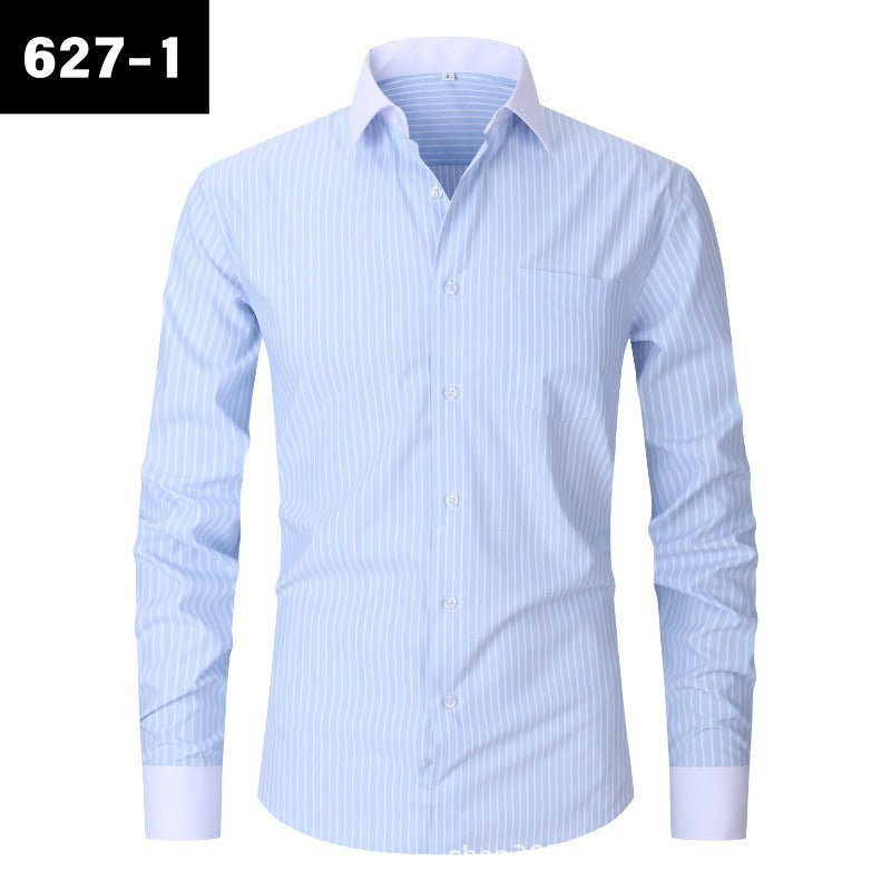 Mens Striped Shirt Summer Fashionable Plus Size
