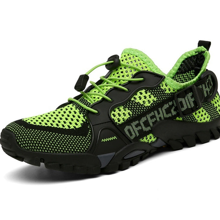 Mens Outdoor Flyknit Casual Hiking Shoes