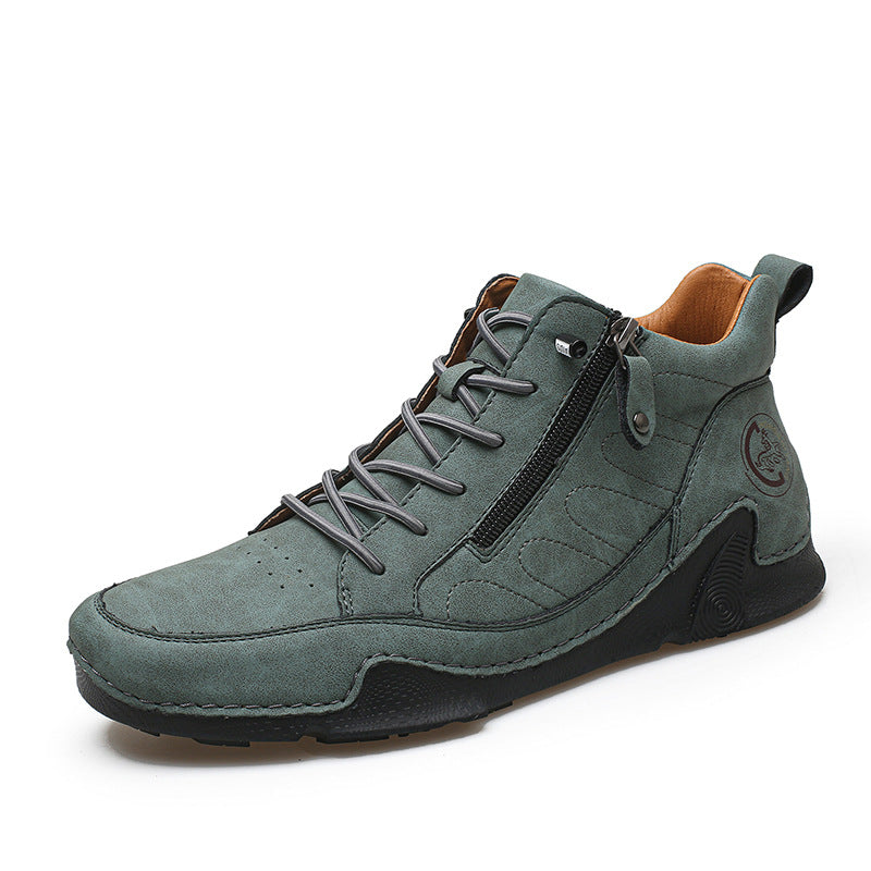 Mens Casual Leather Shoes Plus-size Athletic Shoes
