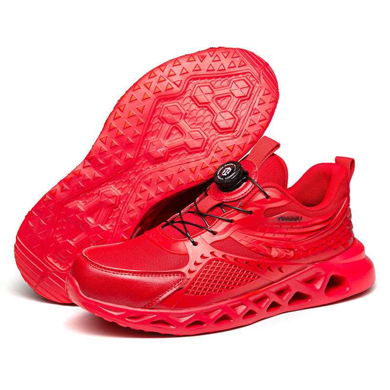 Mens Impact-resistant Puncture-proof  Breathable Deodorizing Work Shoes