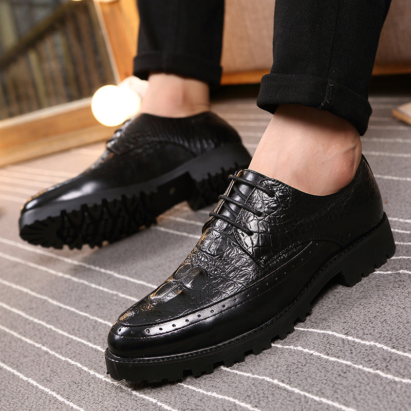 Trendy Mens Casual Height-increasing Shoes British Style