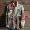 Fall Fashion Mens Christmas Floral Shirt