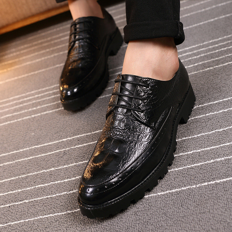 Trendy Mens Casual Height-increasing Shoes British Style